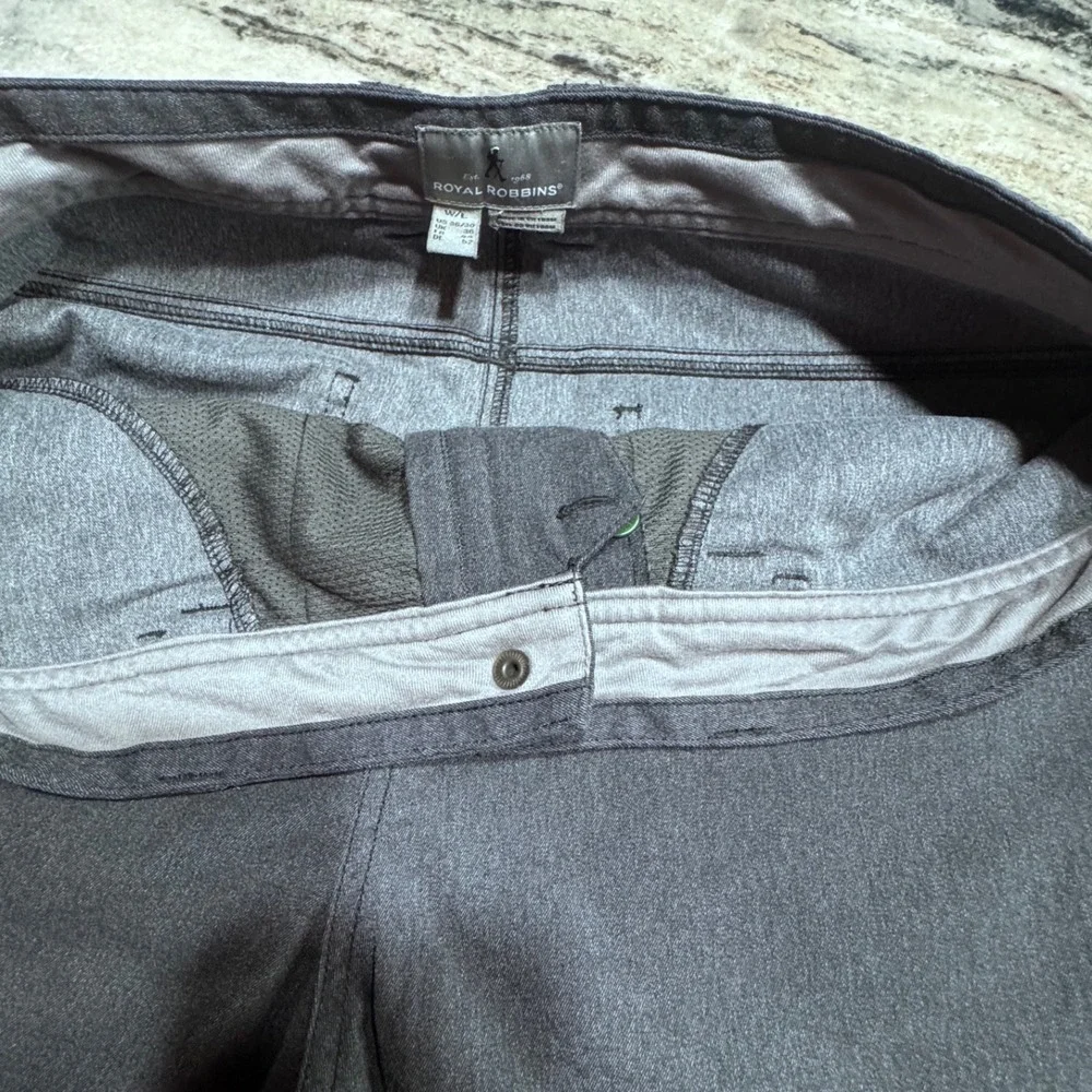 Royal Robbins Performance Pants Stretch Gray 36x30 Hiking Travel Outdoor Casual‎